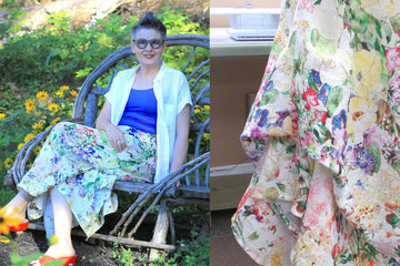 Vogue 9114 in Botanical Linen