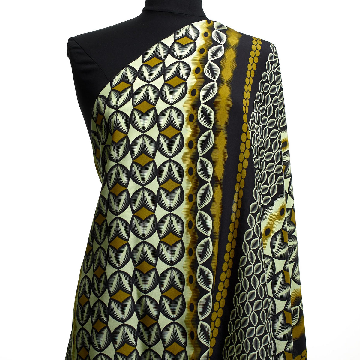 silk crepe, printed blouseweight 'saffron soirée'