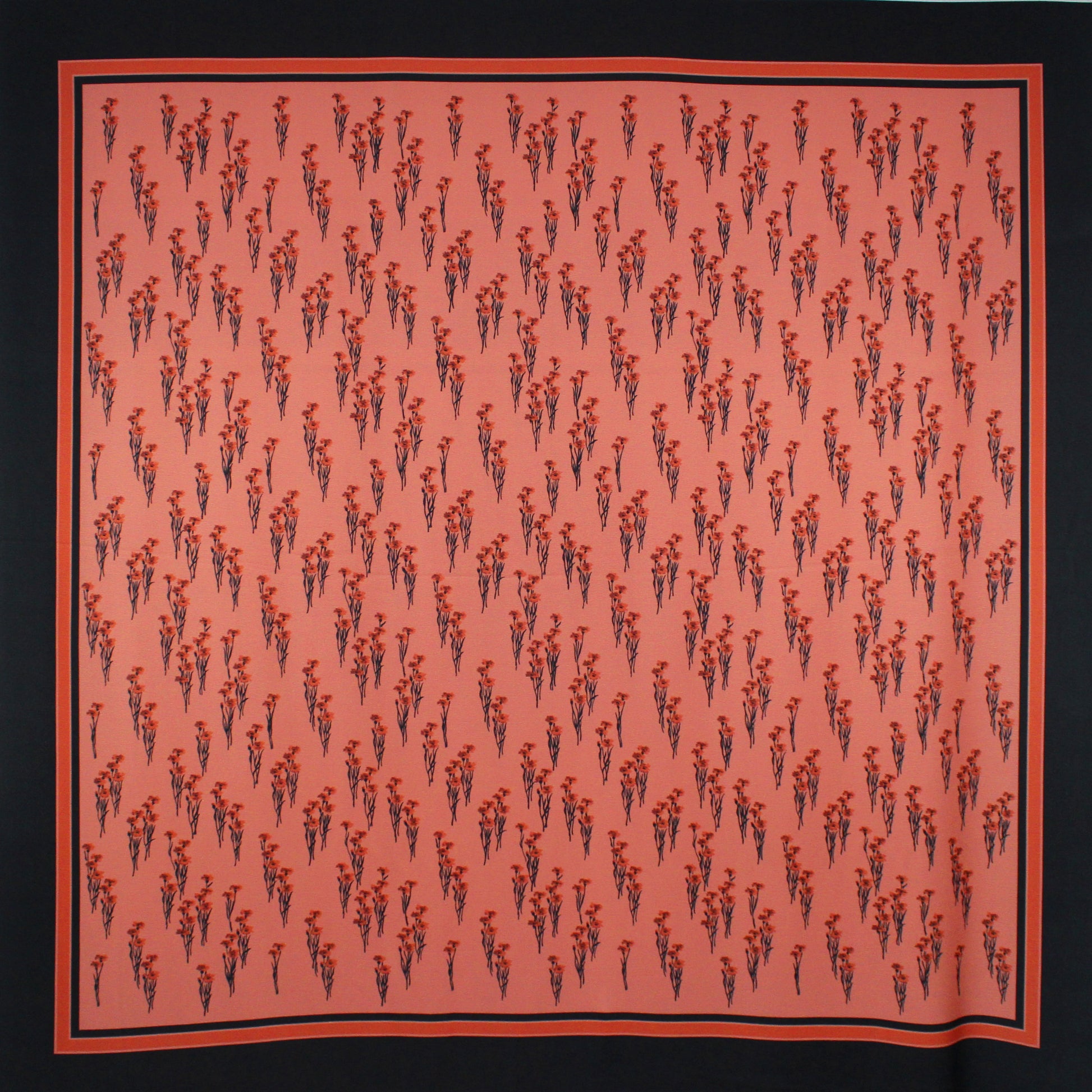 deadstock 'peachy floral' mid-weight crepe panel