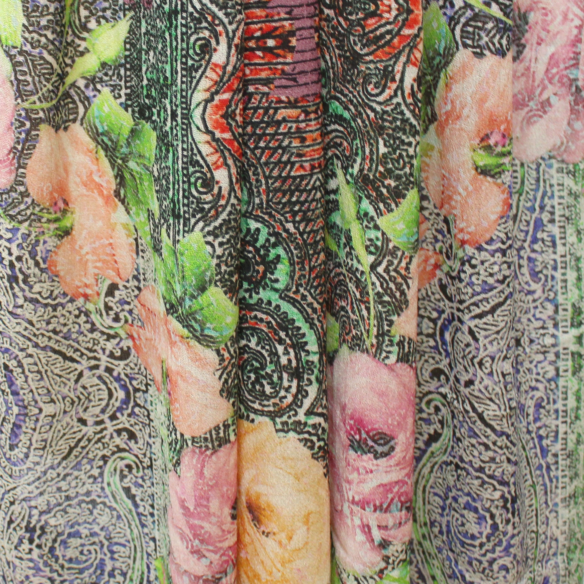 deadstock 'heirloom rose' mid-weight wool crepe panel