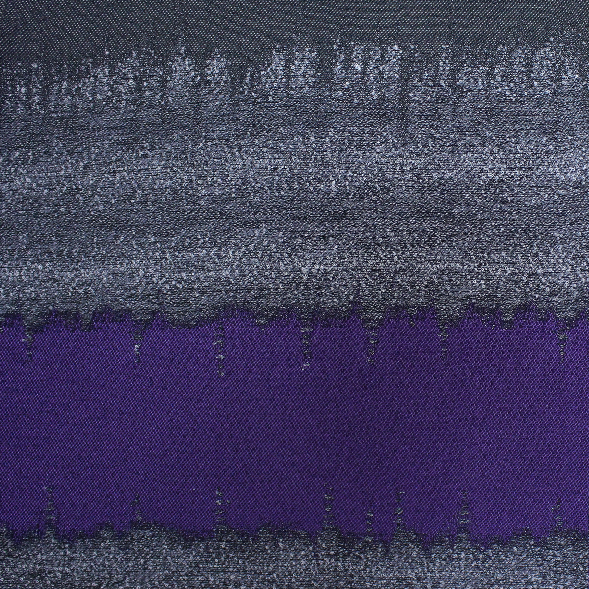 Italian 'amethyst climb' virgin wool blend boucle panel