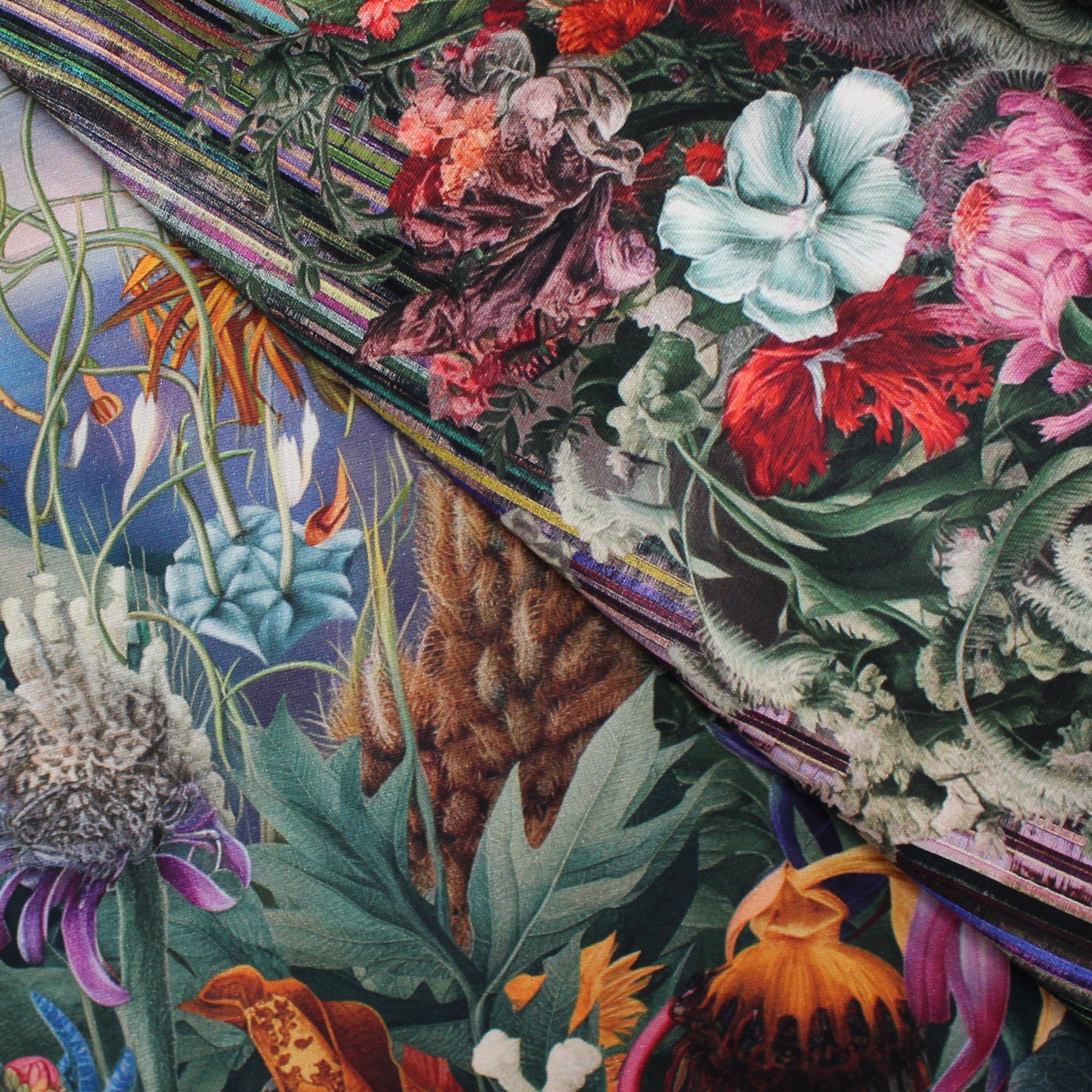 Dutch 'dramatic garden' canvas bag panel *pattern included*