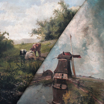 'Dutch landscapes' canvas bag panel *pattern included*