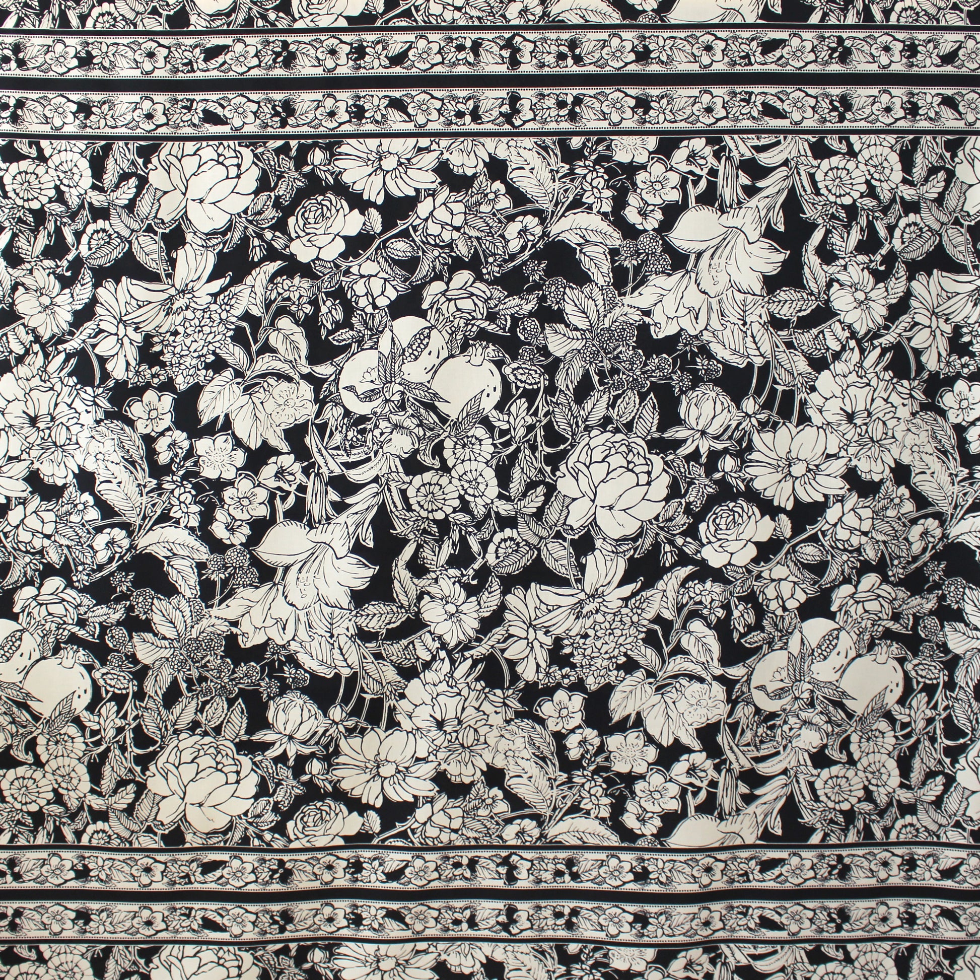 M@x Mara stretch cotton poplin border print