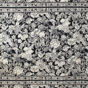 M@x Mara stretch cotton poplin border print