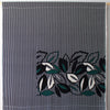 deadstock 'floral check' engineered border panel