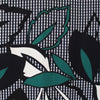 deadstock 'floral check' engineered border panel
