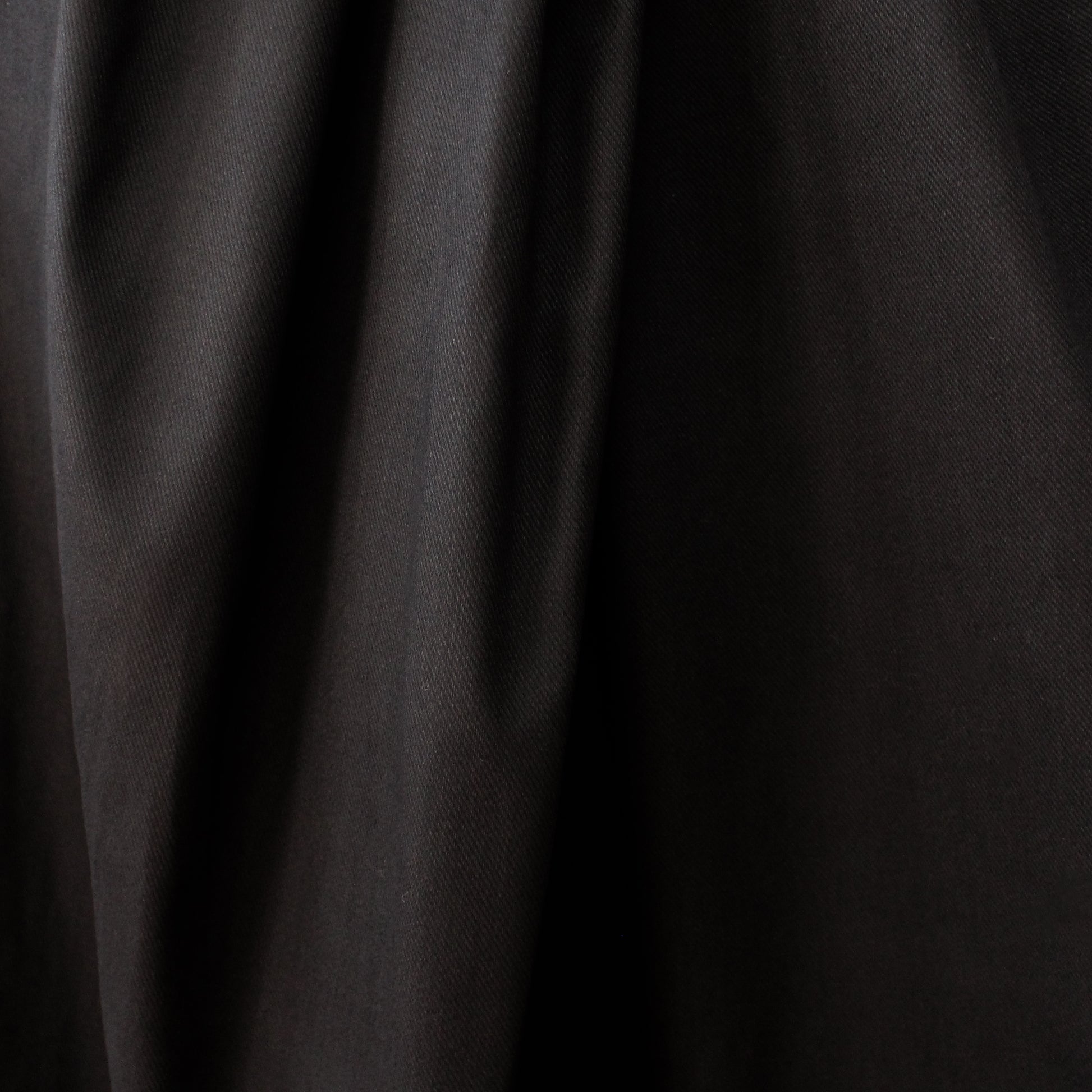 stretch cotton 'peach fuzz' denim, Oeko-Tex cert. - black