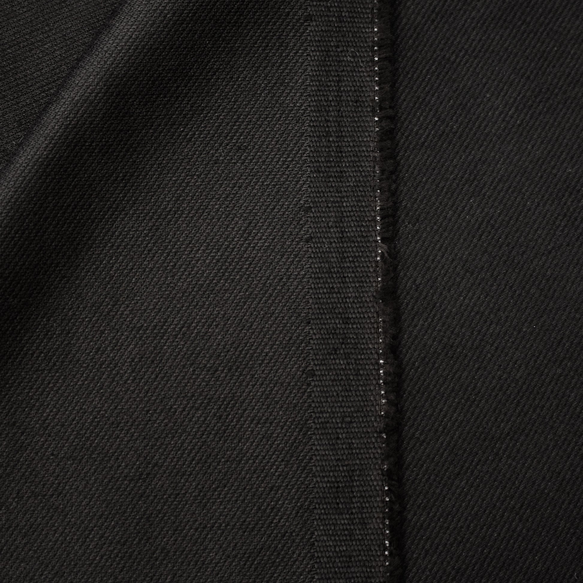 stretch cotton 'peach fuzz' denim, Oeko-Tex cert. - black