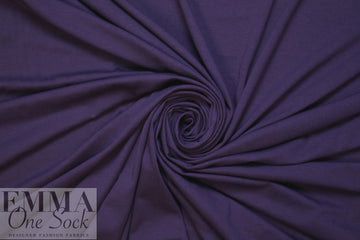aubergine lightweight rayon jersey 4-way 1.25 yds