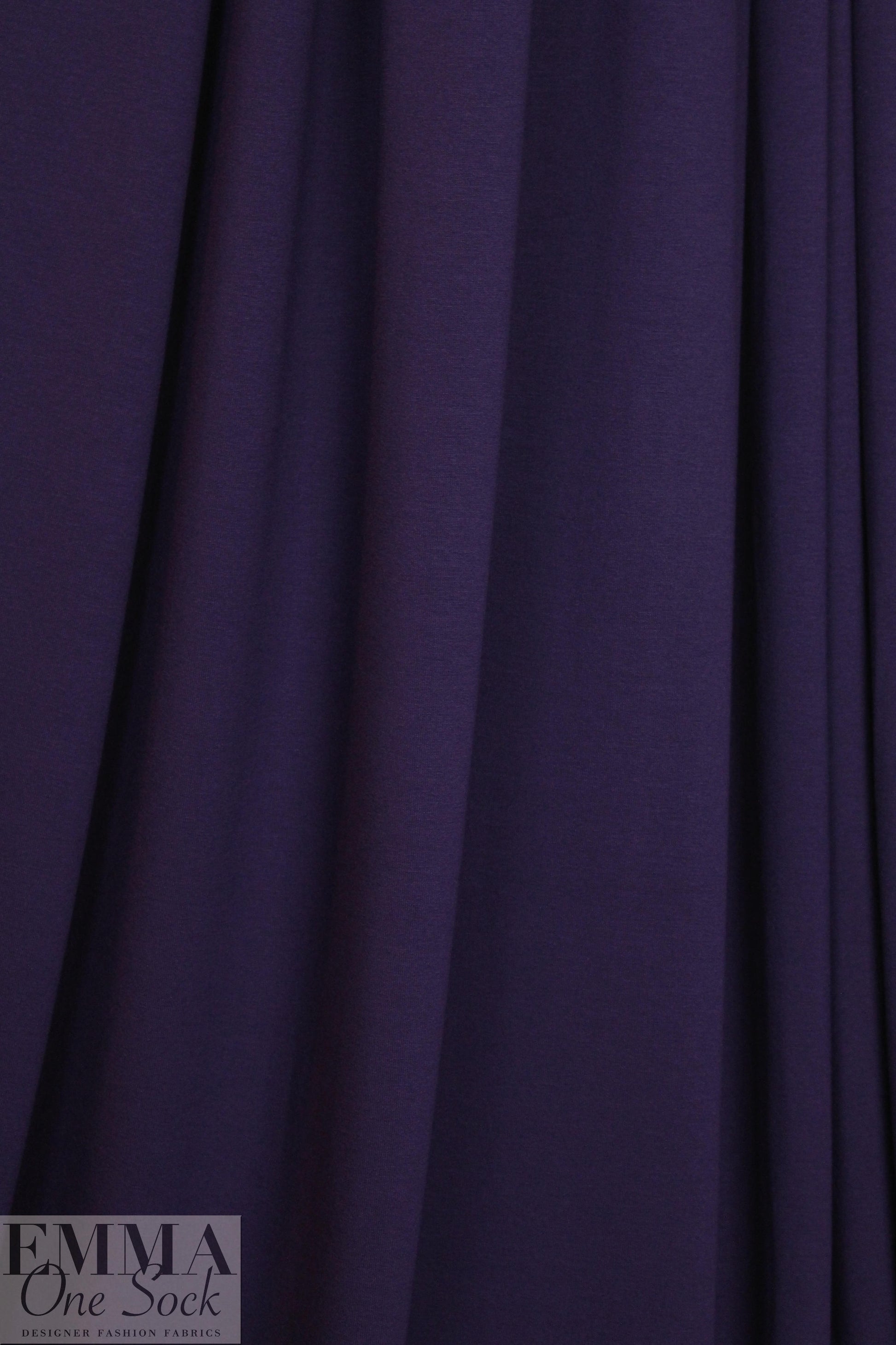 aubergine lightweight rayon jersey 4-way 1.875 yd