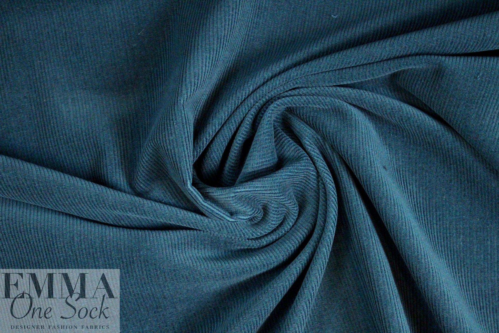 Derek L@m 12-wale corduroy - deep teal 2.5 yd