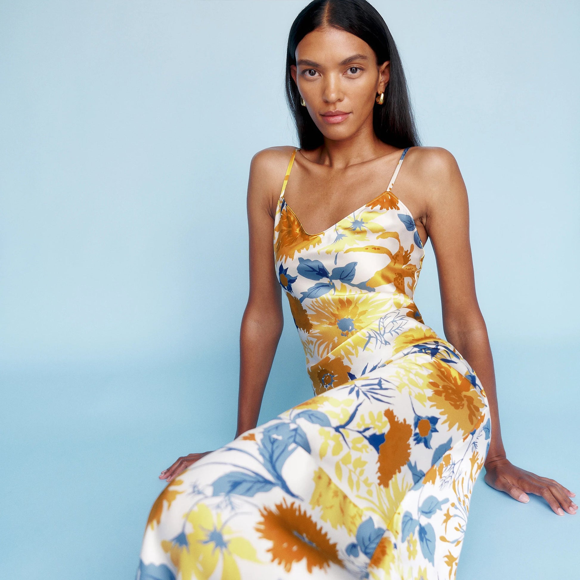 Ref0rmation 'livia' silk charmeuse