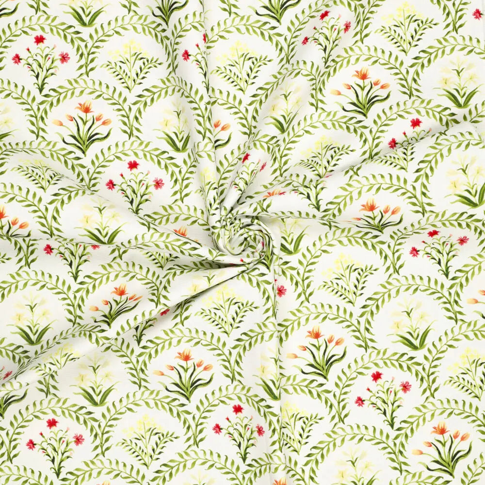 digital 'canvas bouquet' cotton canvas, Oeko-Tex cert.