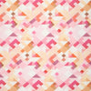 digital 'geo shortcake' cotton canvas, Oeko-Tex cert.