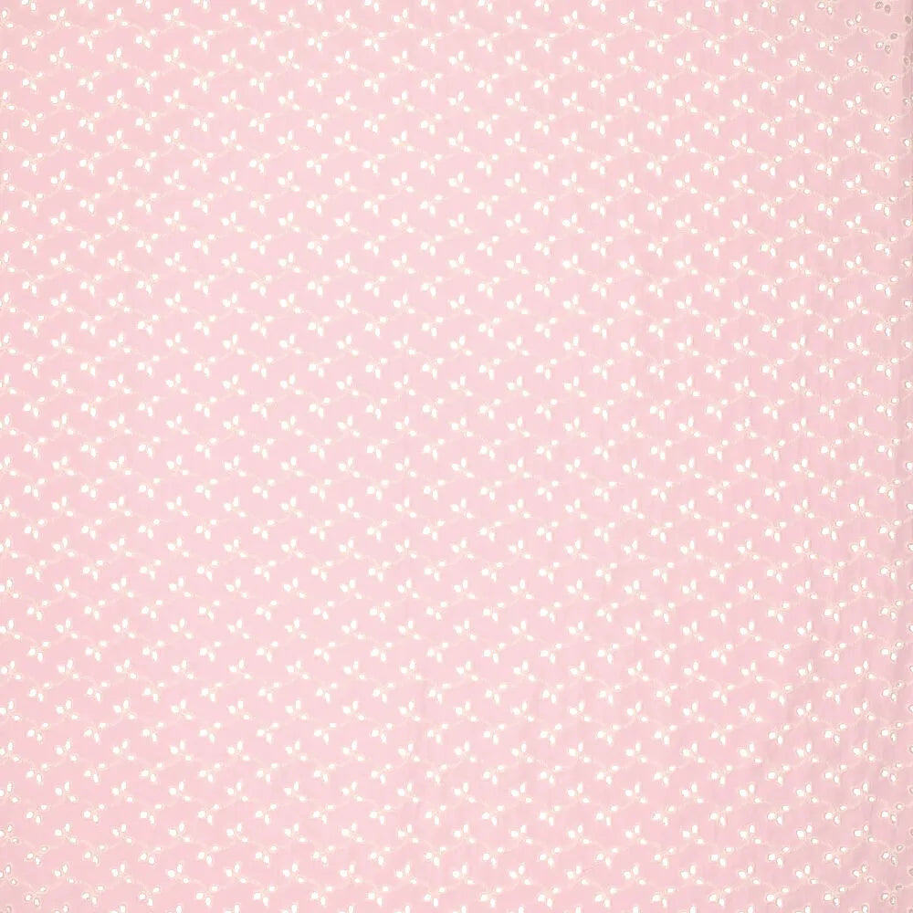 'rosemary' embroidered cotton eyelet - strawberry shortcake