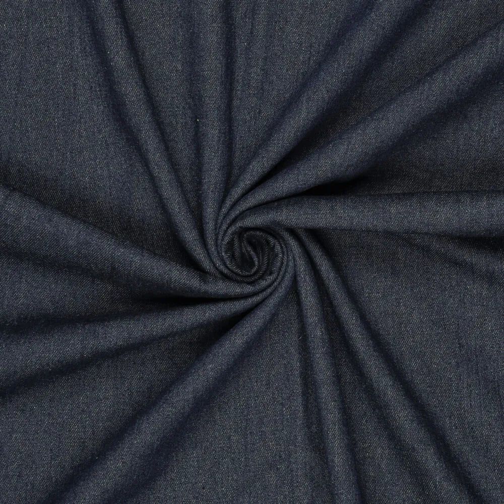 'indigo twist' reversible denim - indigo/lemon