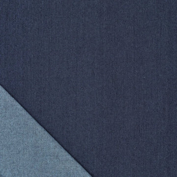'indigo twist' reversible denim - medium indigo/light blue