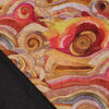 'starry night' drapey viscose blend doubleknit, Oeko-Tex cert. - coral