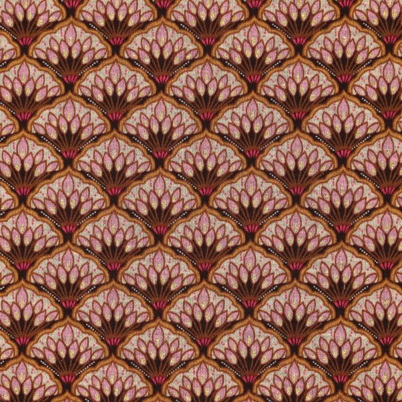 'bouquet' drapey viscose blend doubleknit, Oeko-Tex cert. - antique pink