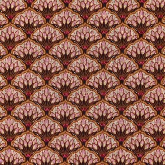 'bouquet' drapey viscose blend doubleknit, Oeko-Tex cert. - antique pink