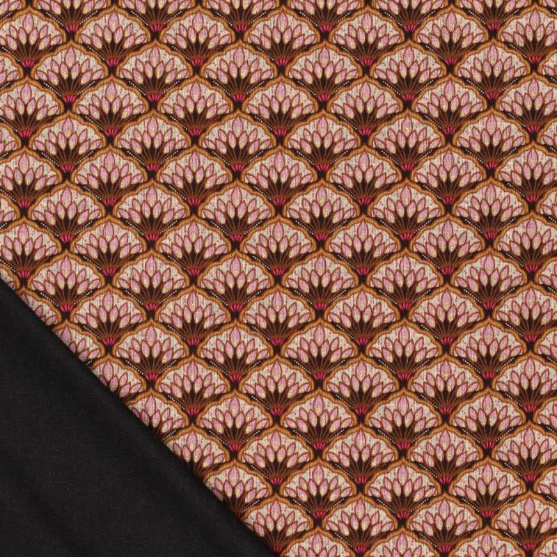 'bouquet' drapey viscose blend doubleknit, Oeko-Tex cert. - antique pink