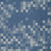 denim, yarn-dyed novelty 'cubist cotton' - blue