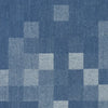 denim, yarn-dyed novelty 'cubist cotton' - blue