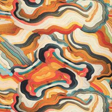 'desert roads' printed cotton knit, Oeko-Tex cert.