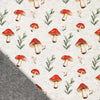 'tiny toadstools' fleece backed printed jogger