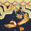 'twill toucan' drapey viscose woven - navy