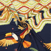 'twill toucan' drapey viscose woven - navy