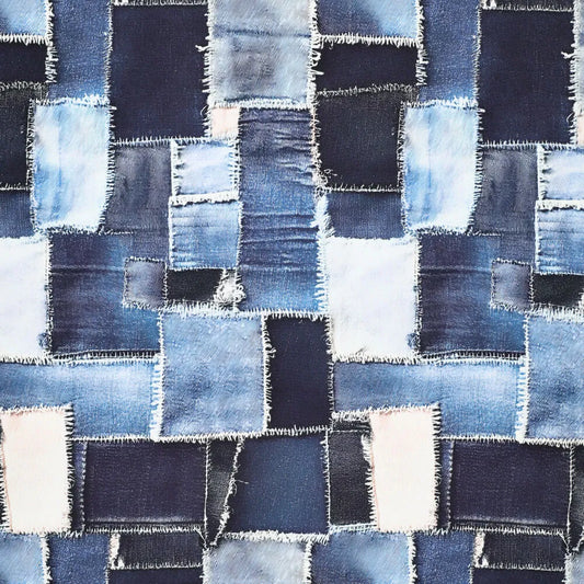 'denim fusion ' printed stretch cotton denim, Oeko-Tex cert.