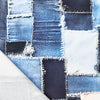'denim fusion ' printed stretch cotton denim, Oeko-Tex cert.