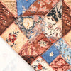 'rose patch' printed stretch cotton denim, Oeko-Tex cert