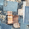 'denim patchwork' printed stretch cotton denim, Oeko-Tex cert