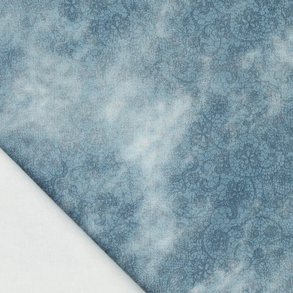 'indigo impressions' stretch cotton denim, Oeko-Tex cert.