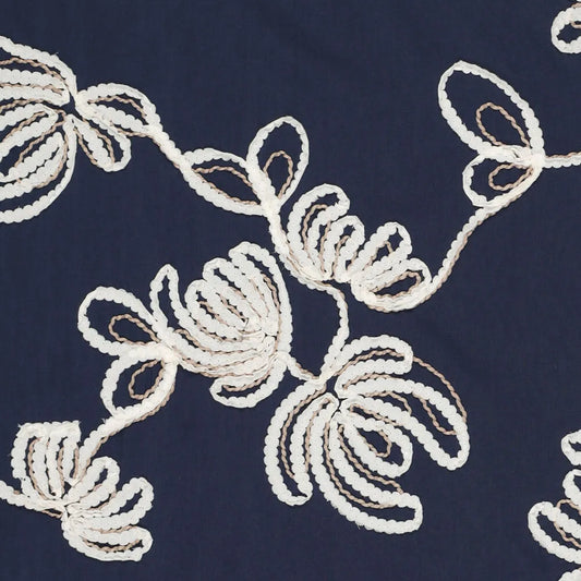 'loom en light' embroidered cotton voile, Oeko-Tex cert.