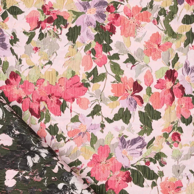 'spring awakening' woven brocade - lilac