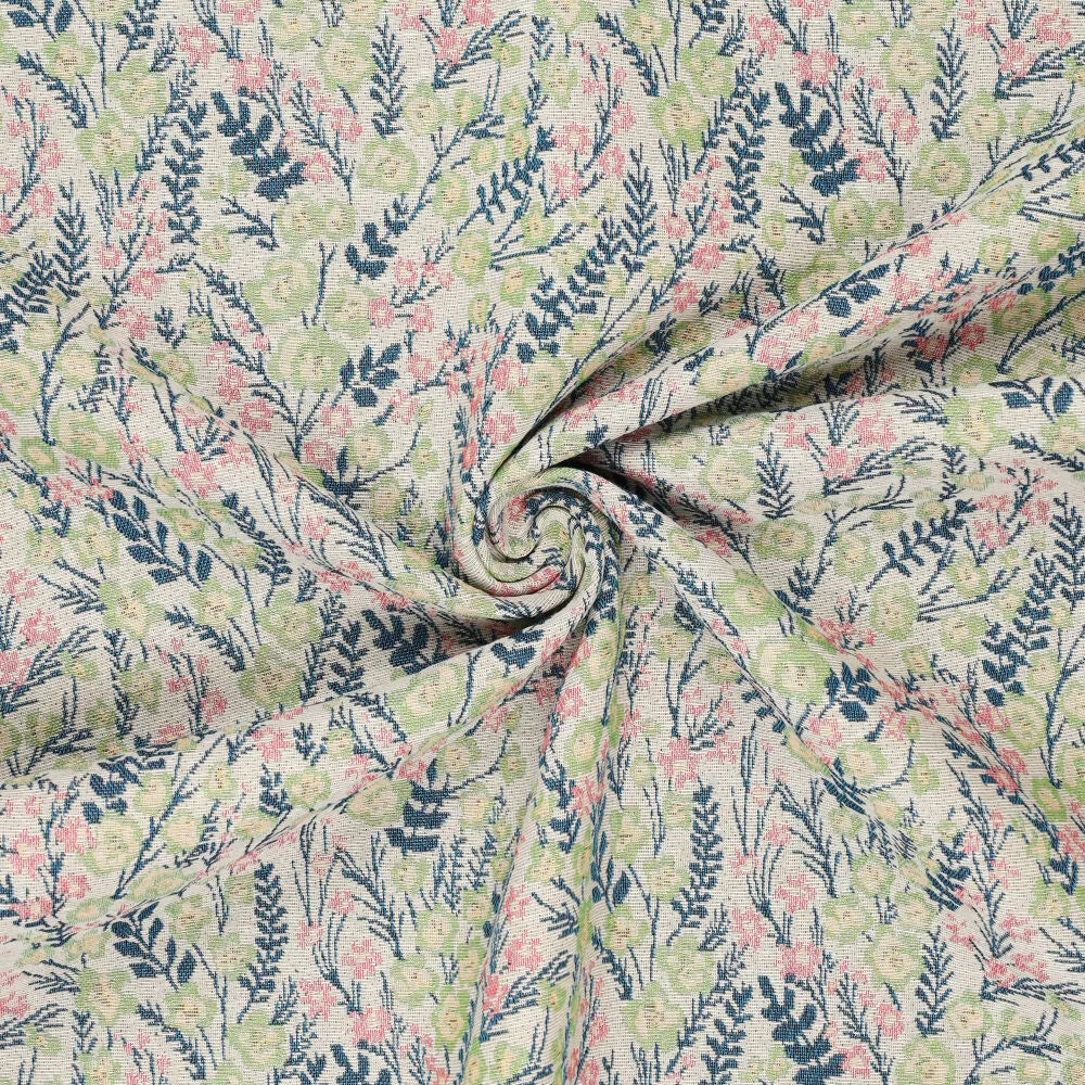 'flora and vine' woven jacquard tapestry