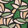 'abstract leaves' stretch viscose poplin - green