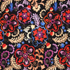 'ornamental' stretch viscose woven - red