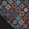 'tilework' drapey viscose blend doubleknit, Oeko-Tex cert.