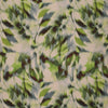 'reflection of leaves' printed viscose woven - green/brown