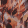 viscose woven, printed 'reflection of leaves' - spice