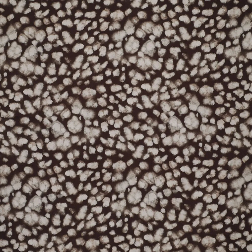 'roya' printed viscose woven - espresso leopard