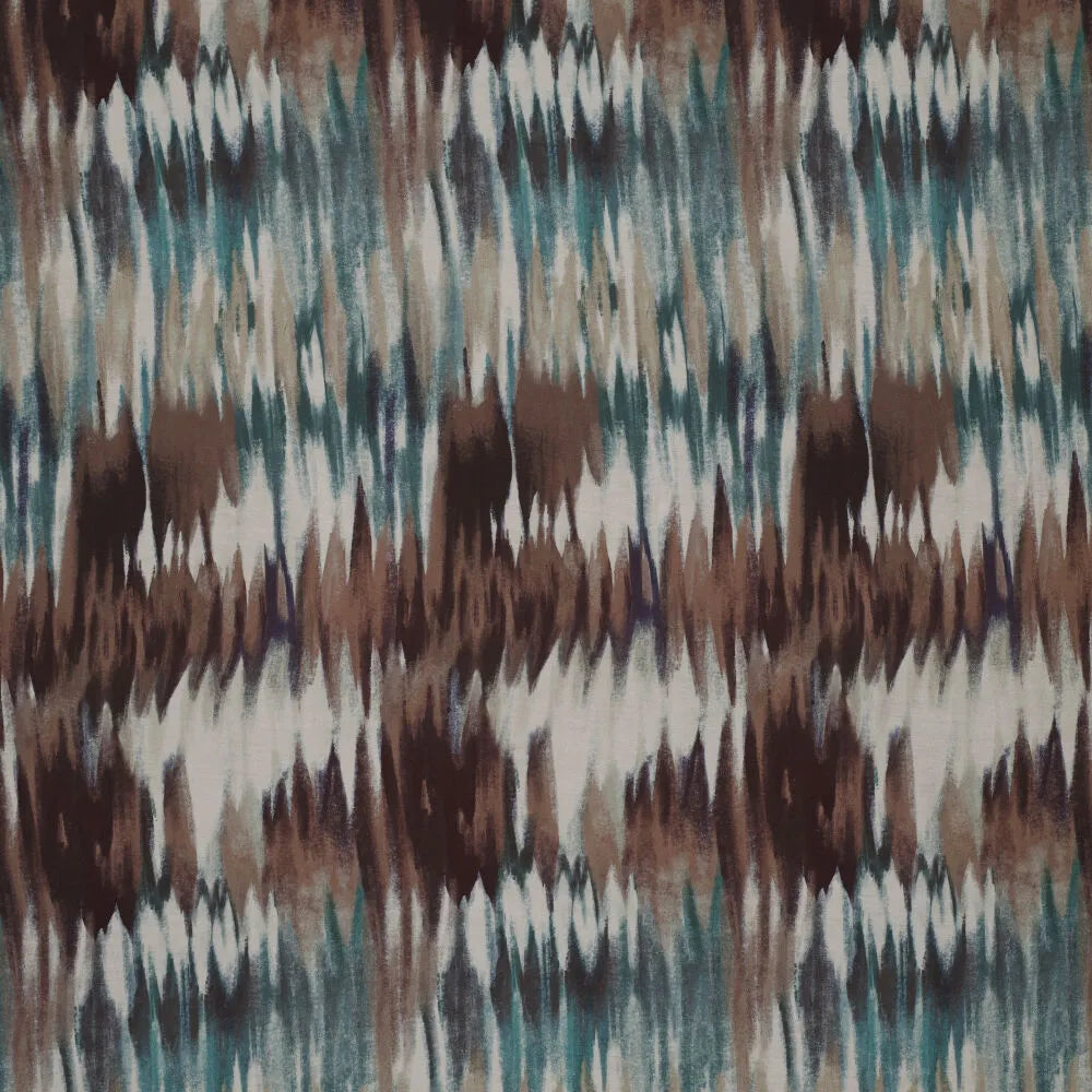 'mirage' printed viscose woven, Oeko-Tex cert. - dusty teal
