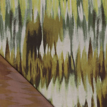 'mirage' printed viscose woven, Oeko-Tex cert. - green