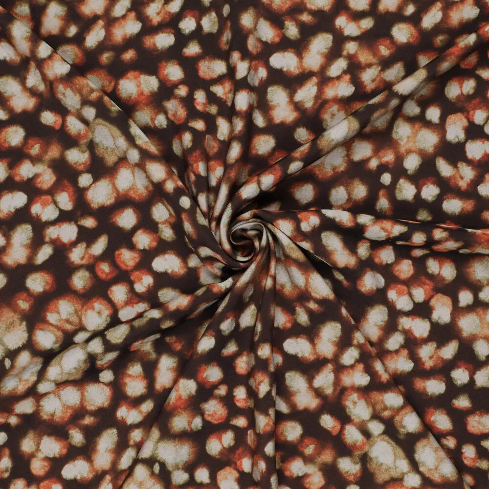 'roya' printed viscose woven - spice