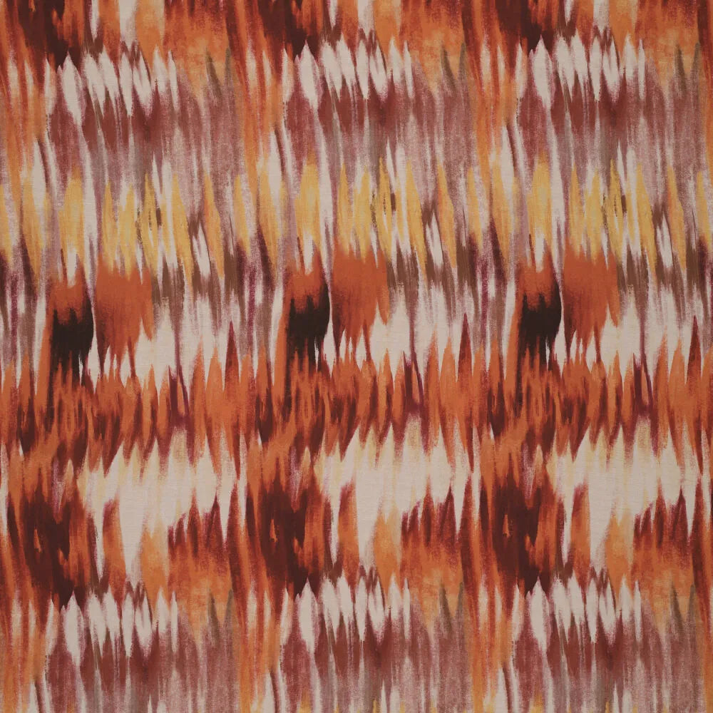 'mirage' printed viscose woven, Oeko-Tex cert. - pumpkin spice